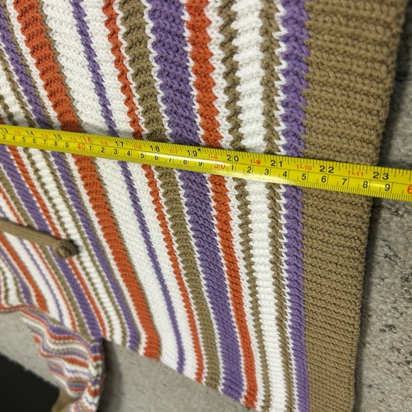 Rebecca Taylor oversized S NWT Vibrant Purple and Orange hooded cotton sweater - Picture 10 of 14